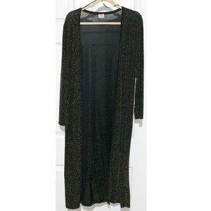 Blazer Black and Gold Glitter cover up
